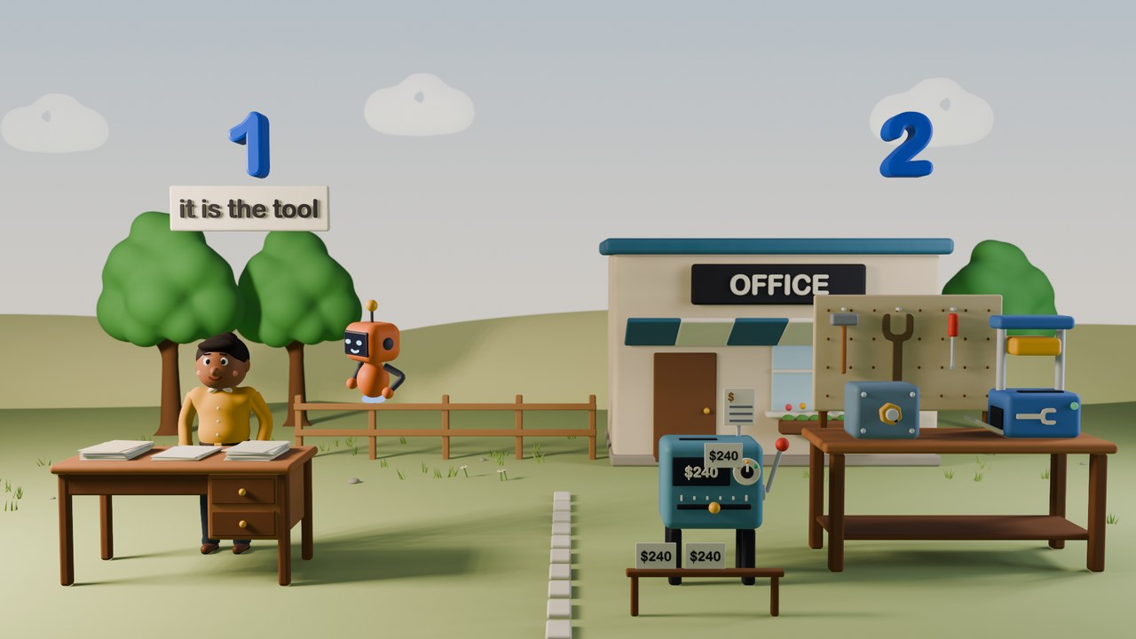 Two ways to use a coding agent: it is the tool, or it builds the tool